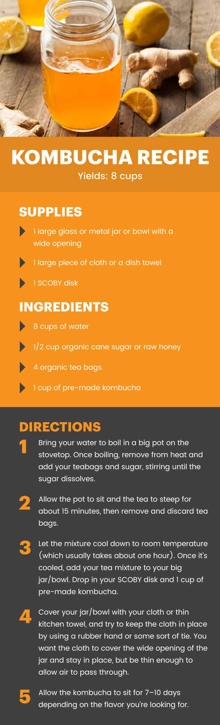 8康普茶的好处，以及如何制作这种肠道友好型饮料